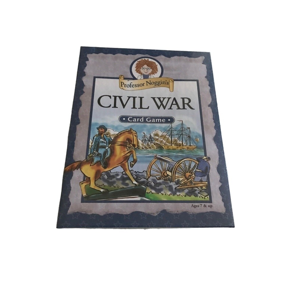 Professor Noggins Civil War Card Game Educational New